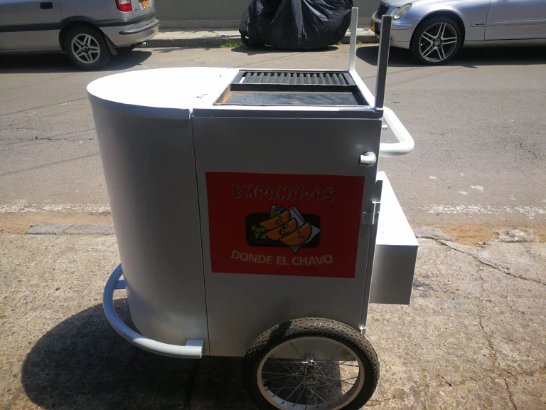 Carro asador para negocio de comidas