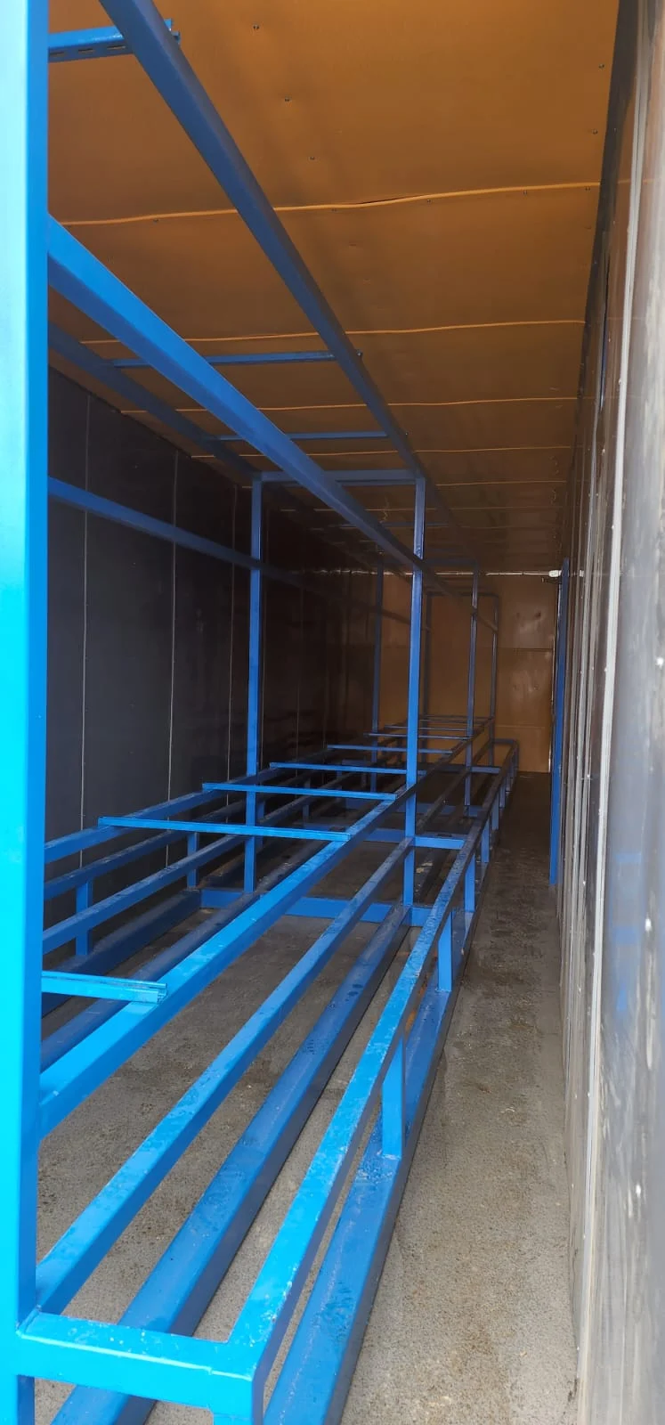 Estantería industrial azul